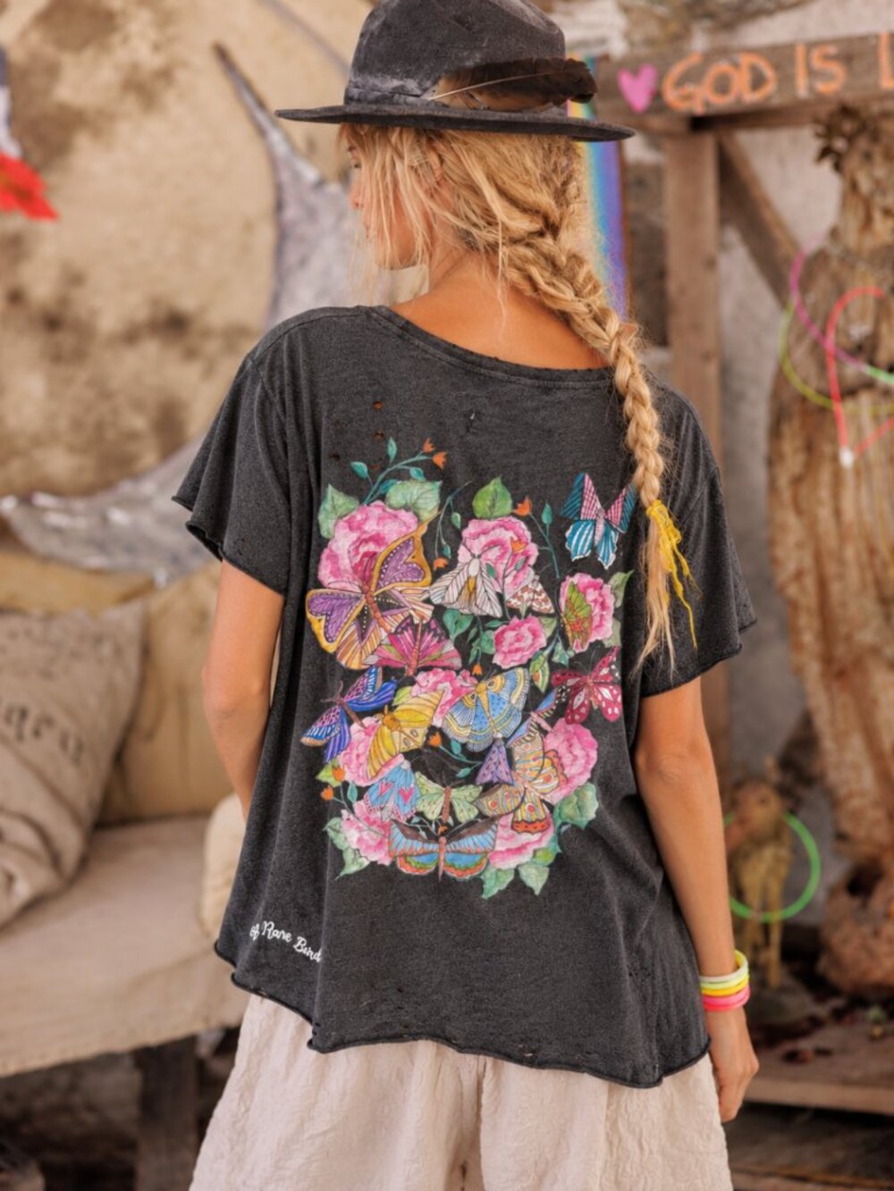 A RARE BIRD BUTTERFLY TEE